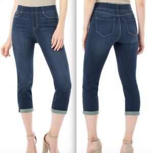 LIVERPOOL Jeans Size 8/29 LA Chloe Comfort The Crop Pull-On Travel